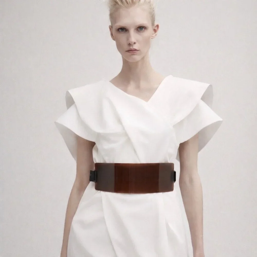 MM6 Maison Margiela 2010 Transparent Shield Waist Belt NWT Runway Piece Italy